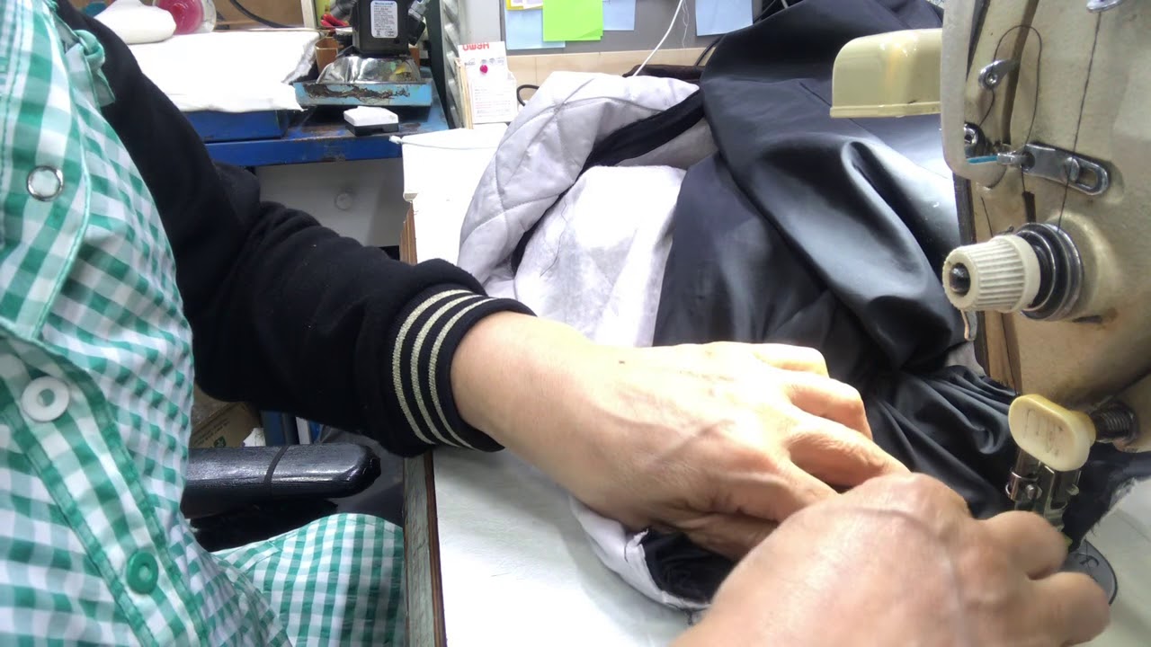 패딩 잠바를 조끼로 만들때는 또 이렇게 합니다