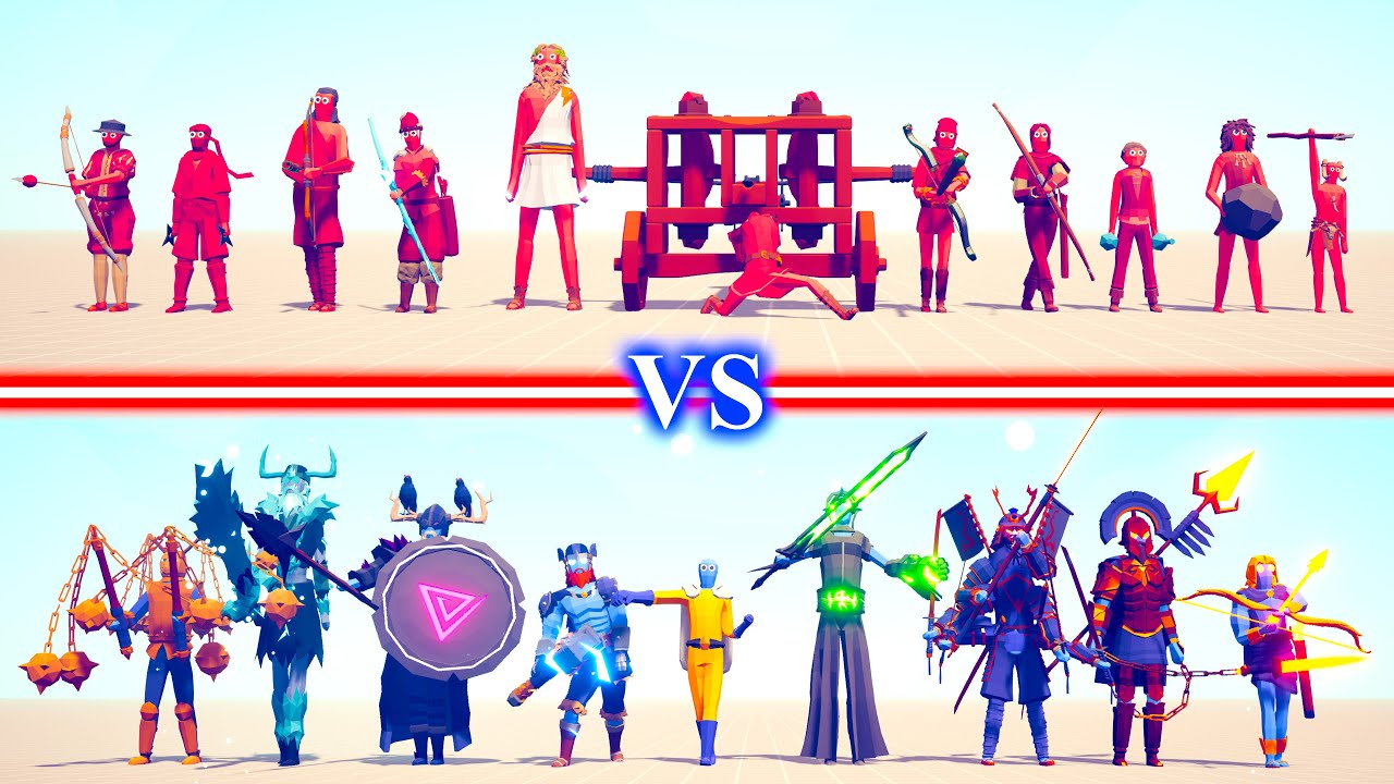 RANGED Team vs HIDDEN UNITS Team - Totally Accurate Battle Simulator TABS