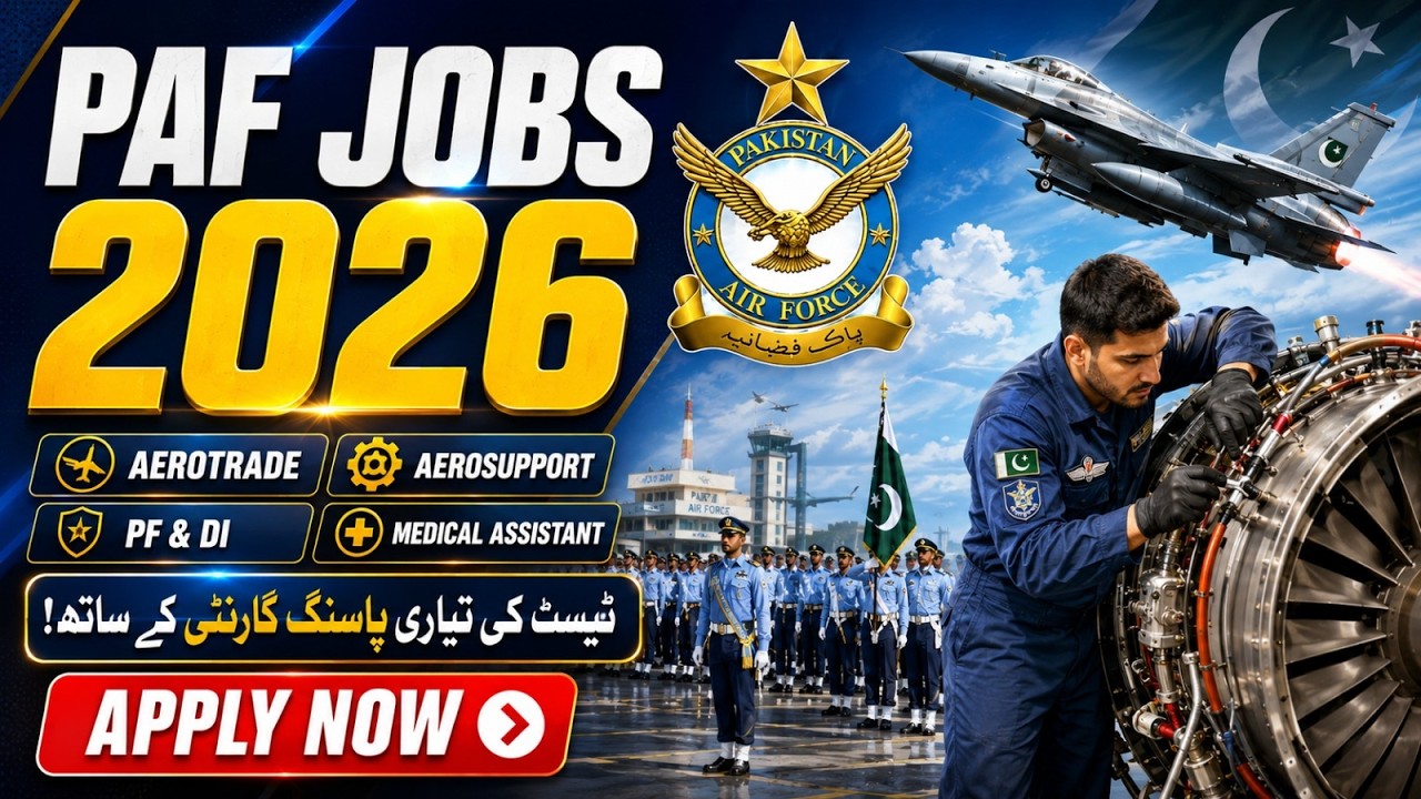 PAF Airman Jobs 2026|PAF Airman Test Preparation 2026| PAF Airman jobs guidance