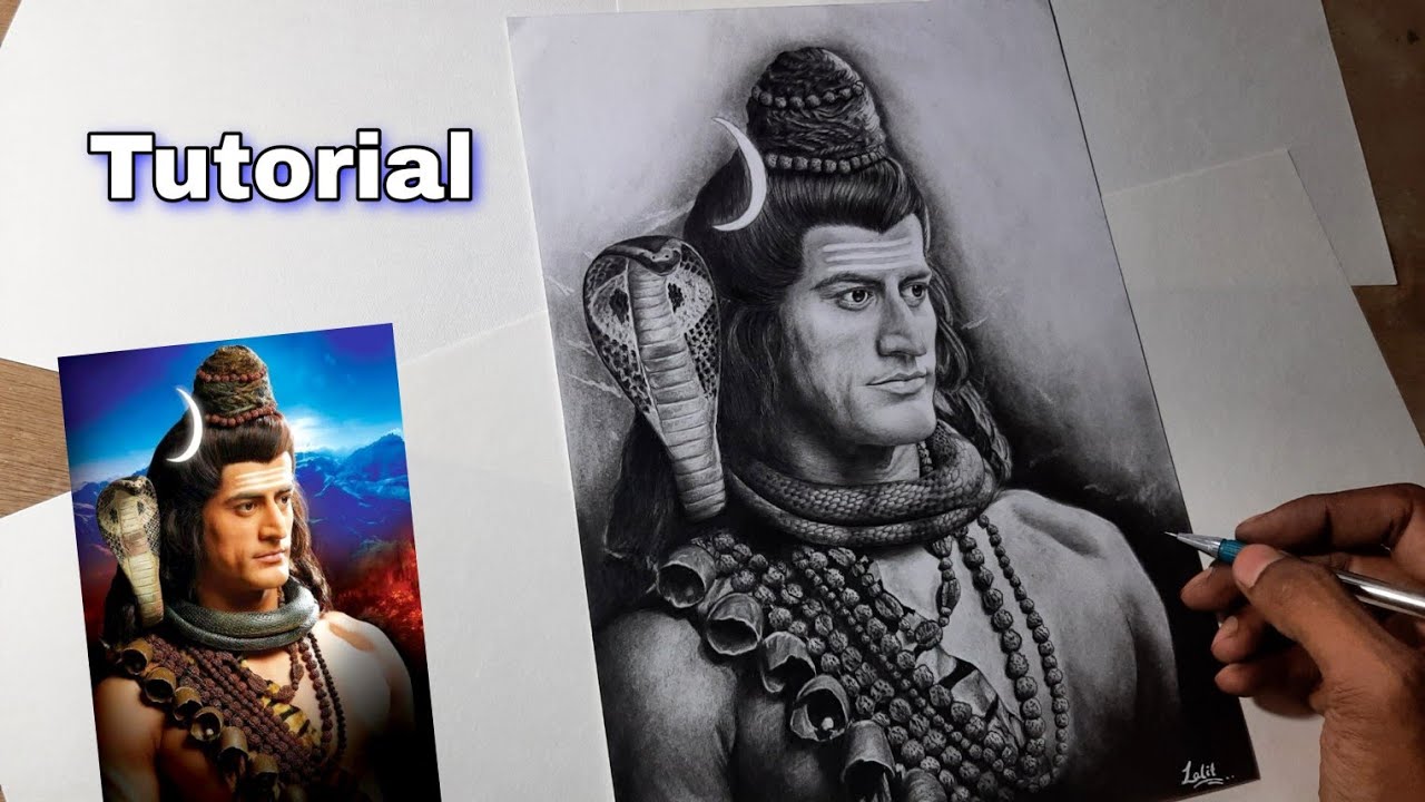 How to draw Lord shiva / step by step tutorial part 2 / Devon ke dev mahadev drawing / Mohit Raina