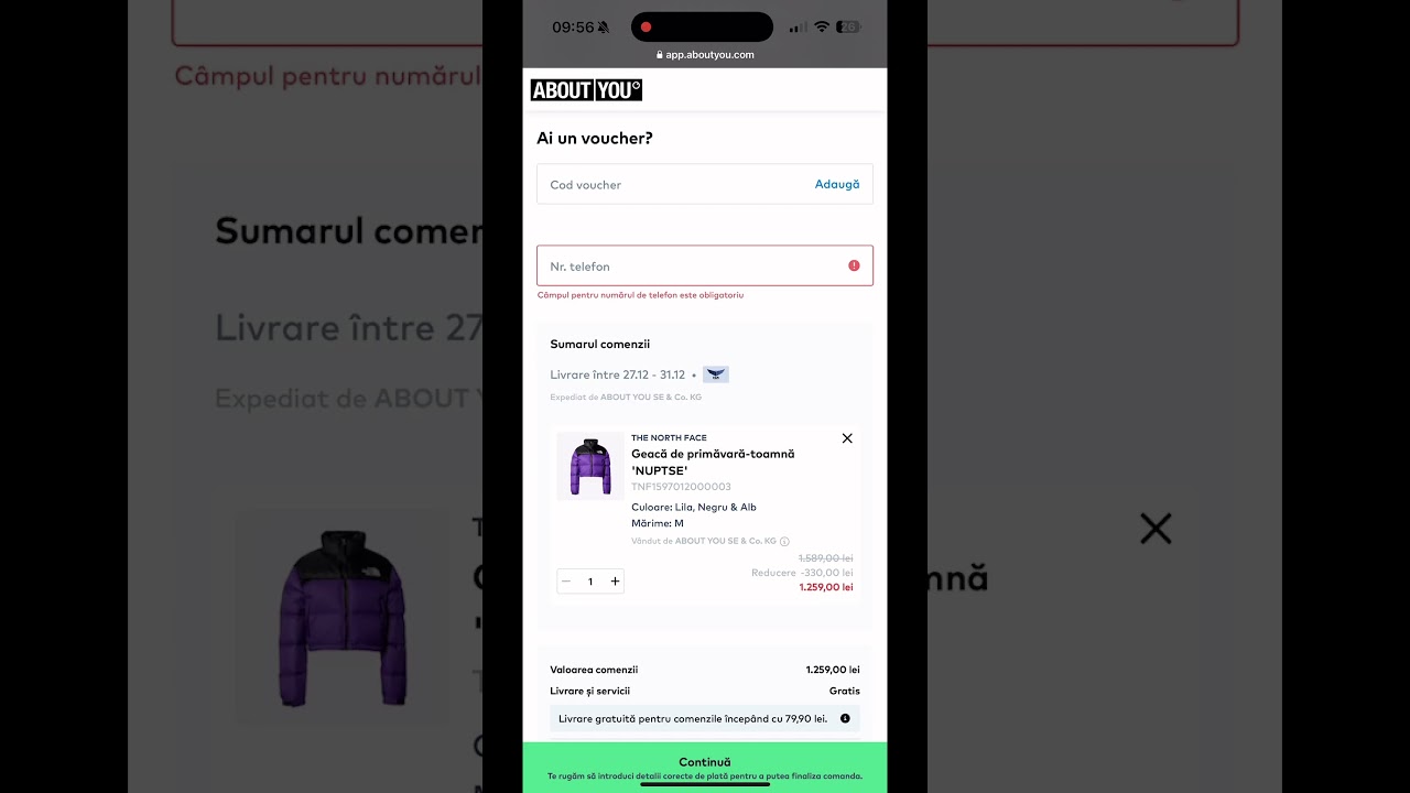 🔥 Geacă North Face | Cod reducere About You Decembrie 2024