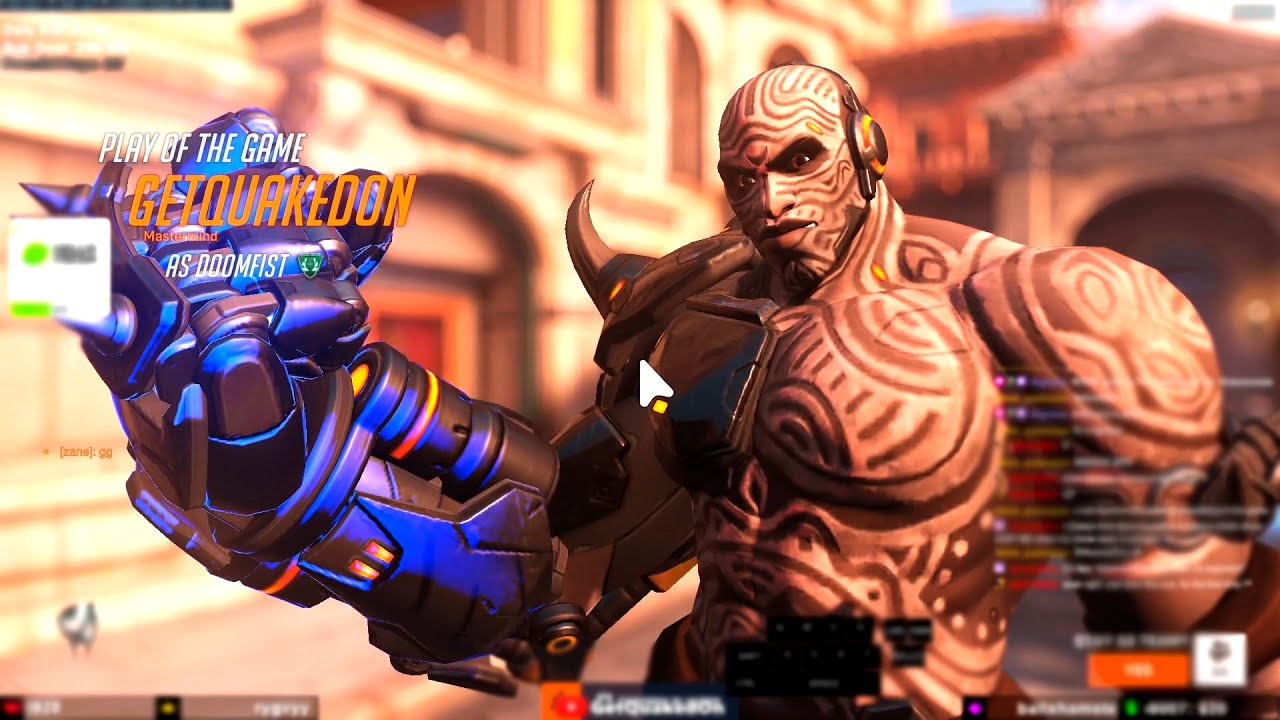 GETQUAKEDON DOOMFIST MAIN - POTG! OVERWATCH 2 TOP 500 SEASON 9