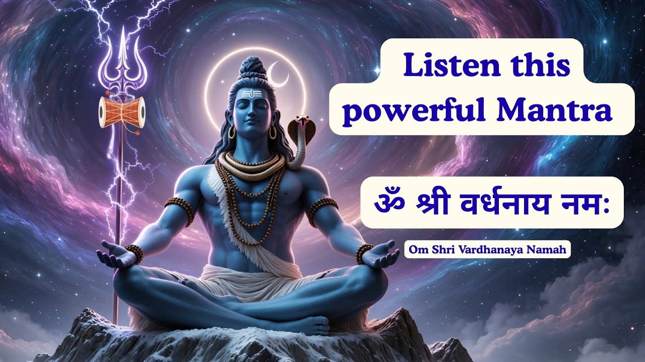 MAHASHIVRATRI NIGHT: 1 Hour of Om Shri Vardhanaya Namah | Manifest Growth | महाशिवरात्रि