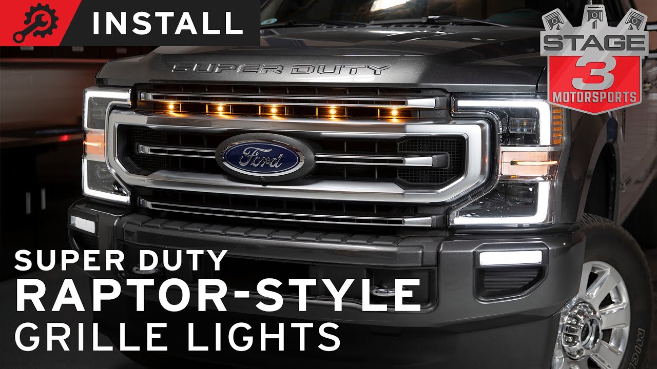 Установка фары в стиле Super Duty Raptor 2020-2021