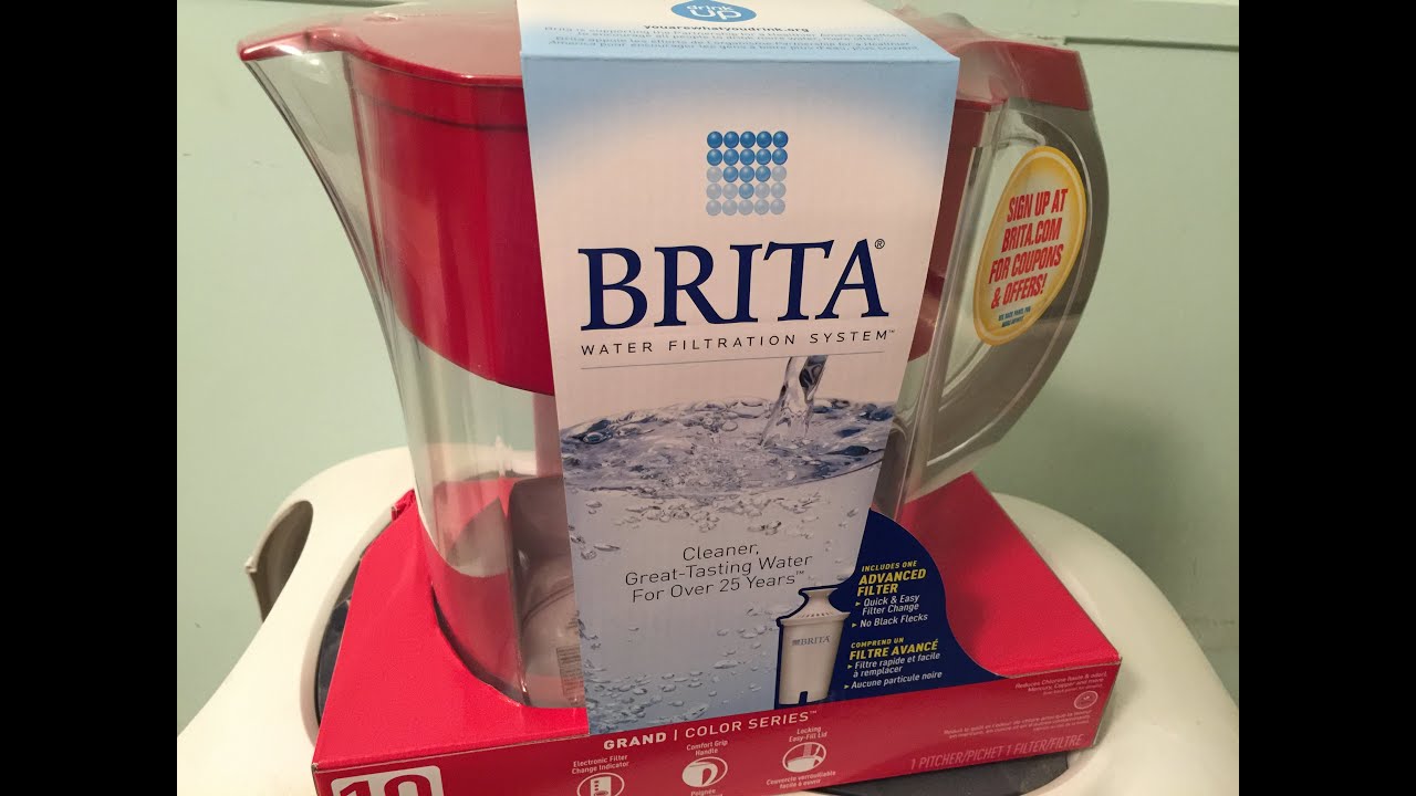 Brita 10 Cup Water Pitcher Filtration System, set up and demo