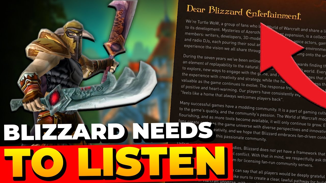Turtle WoWs Wild Plea to Blizzard Changes EVERYTHING | Classic WoW