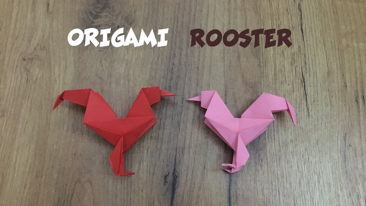 Easy Origami Rooster | Paper Crafts Step by Step