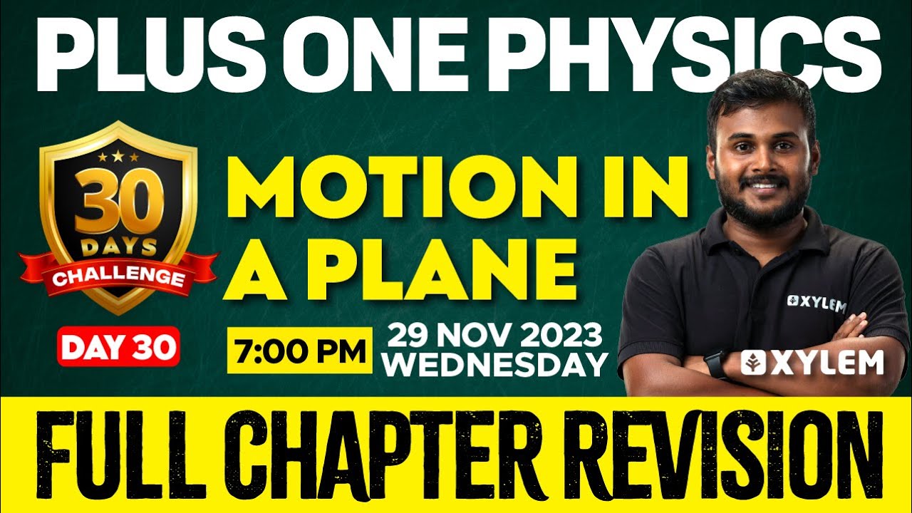 Plus One - Physics - Motion In A Plane | Xylem Plus One