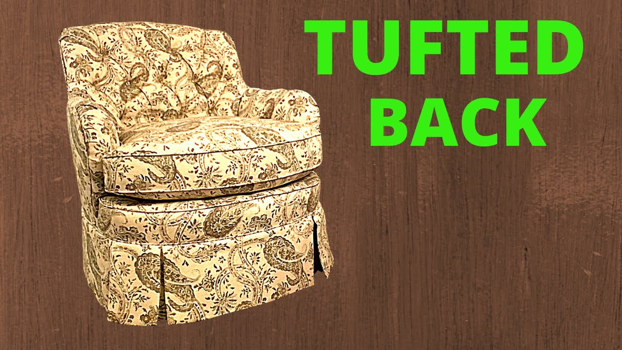 How to Upholster a Tufted Chair