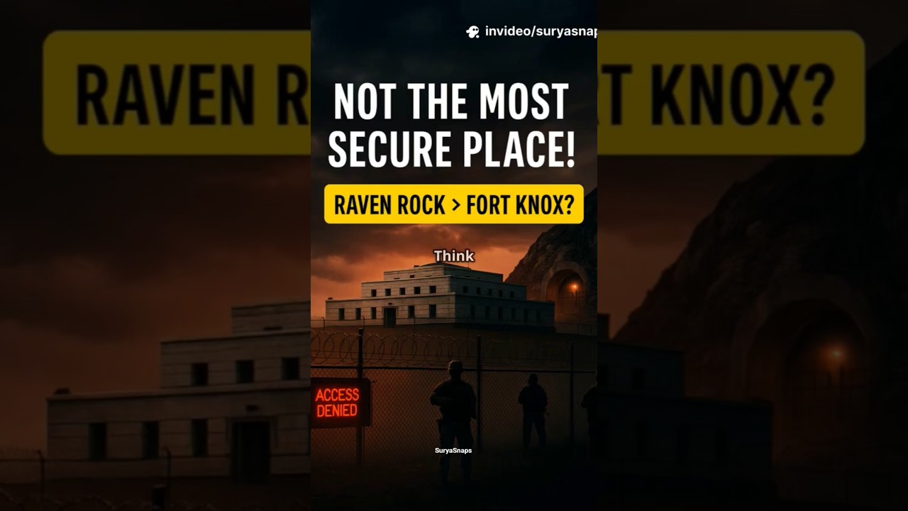 Most Secure Place on Earth! #ravenrock #fortknox #militarybunker #secureplace #shorts