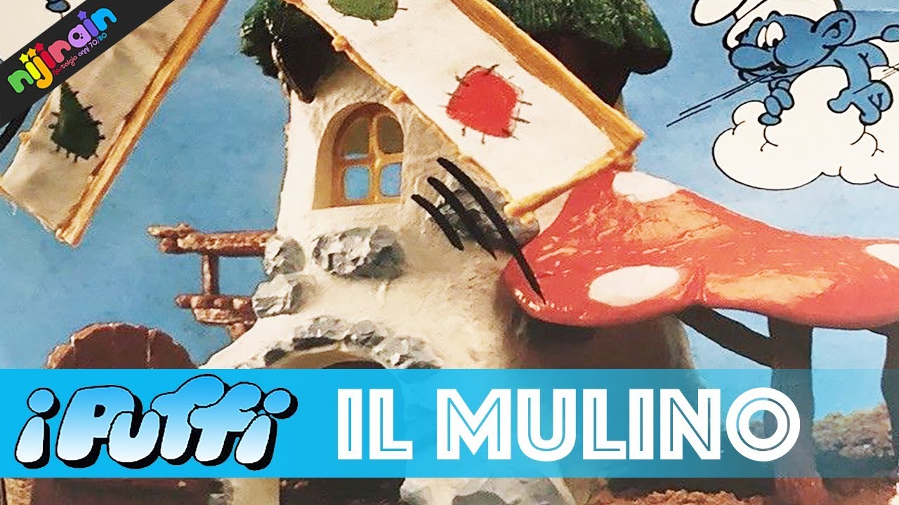 I PUFFI Il Mulino dei Puffi - Nijirain Giocattoli anni 70/80/90