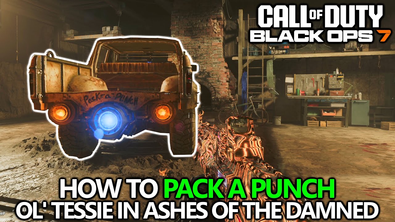 COD Black Ops 7 Zombies - How to Pack a Punch Upgrade Ol' Tessie in Ashes of the Damned