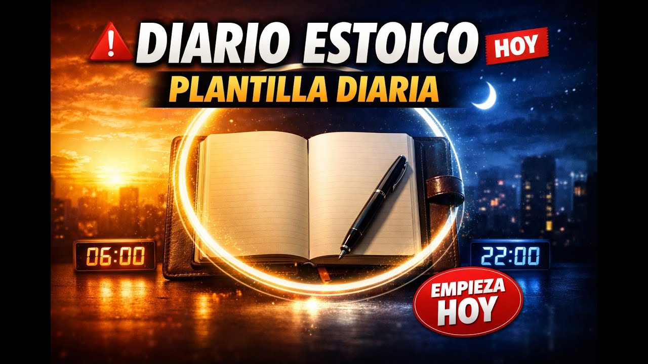 Diario estoico plantilla diaria