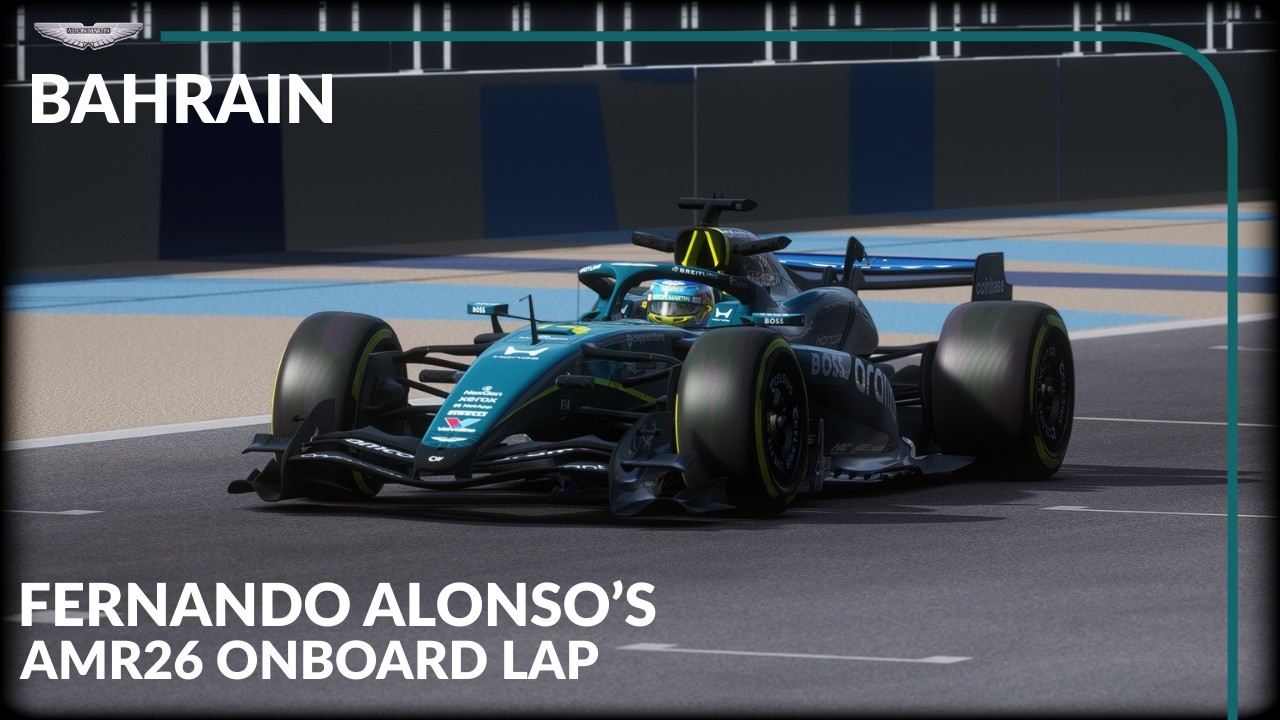 Fernando Alonso's AMR26 Onboard Lap | 2026 Bahrain Pre-Season Test