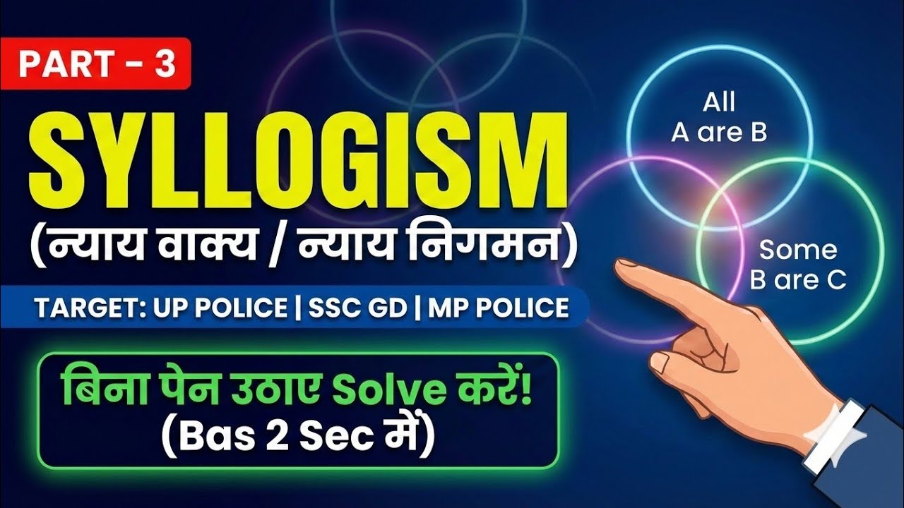 Syllogism (न्याय निगमन) Part 3 | Either/Or Rules & Element Swap Trick 🔥 | SSC GD, MP Reasoning
