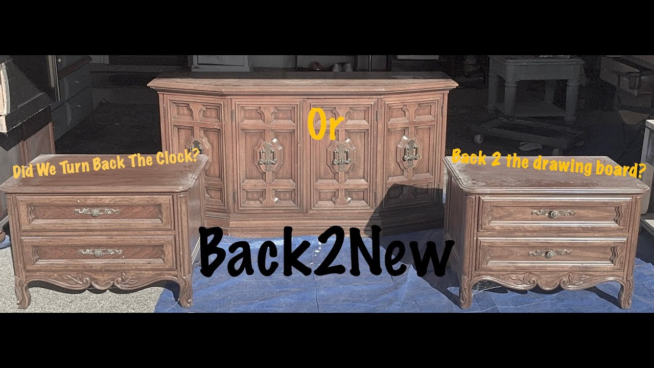 Drexel Nightstand and Dresser Restoration