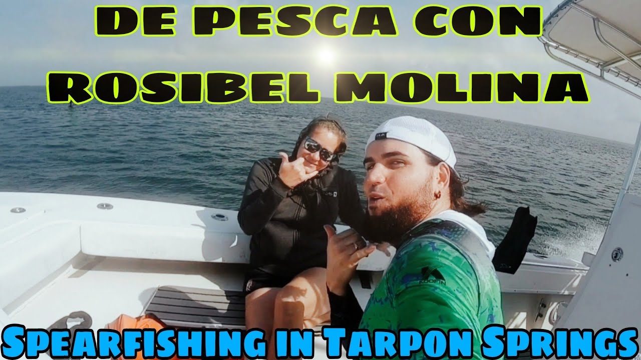 Pescando Submarino con ROSIBEL MOLINA. Tarpon Springs USA