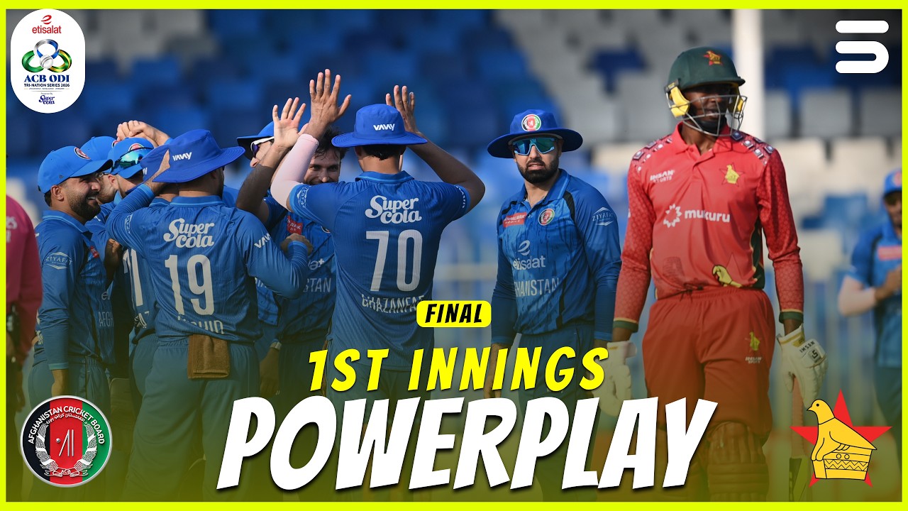 1st Innings Powerplay | Afghanistan vs Zimbabwe | Final | Match 4 | ODI Tri-Series 2026 | M9R1K