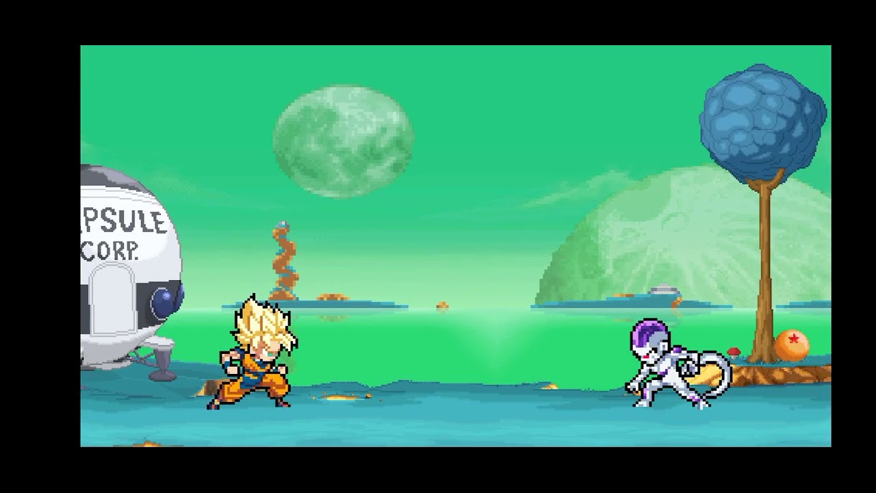 Special dramatic intro for the Goku Ssj versus Frieza fight.