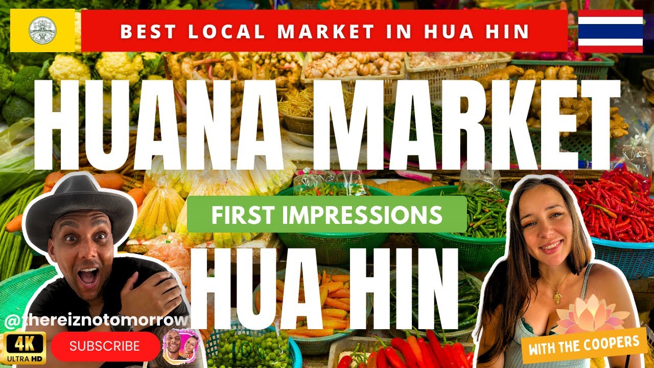🇹🇭 BEST LOCAL MARKET IN THAILAND HUA HIN | HUANA MARKET | 4K VLOG REVIEW (2024)