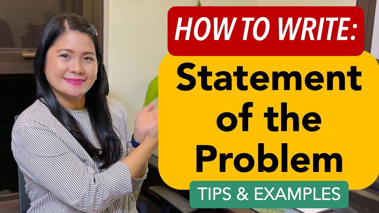 (Full Guide) How to write Statement of the Problem (SOP) with tips & examples