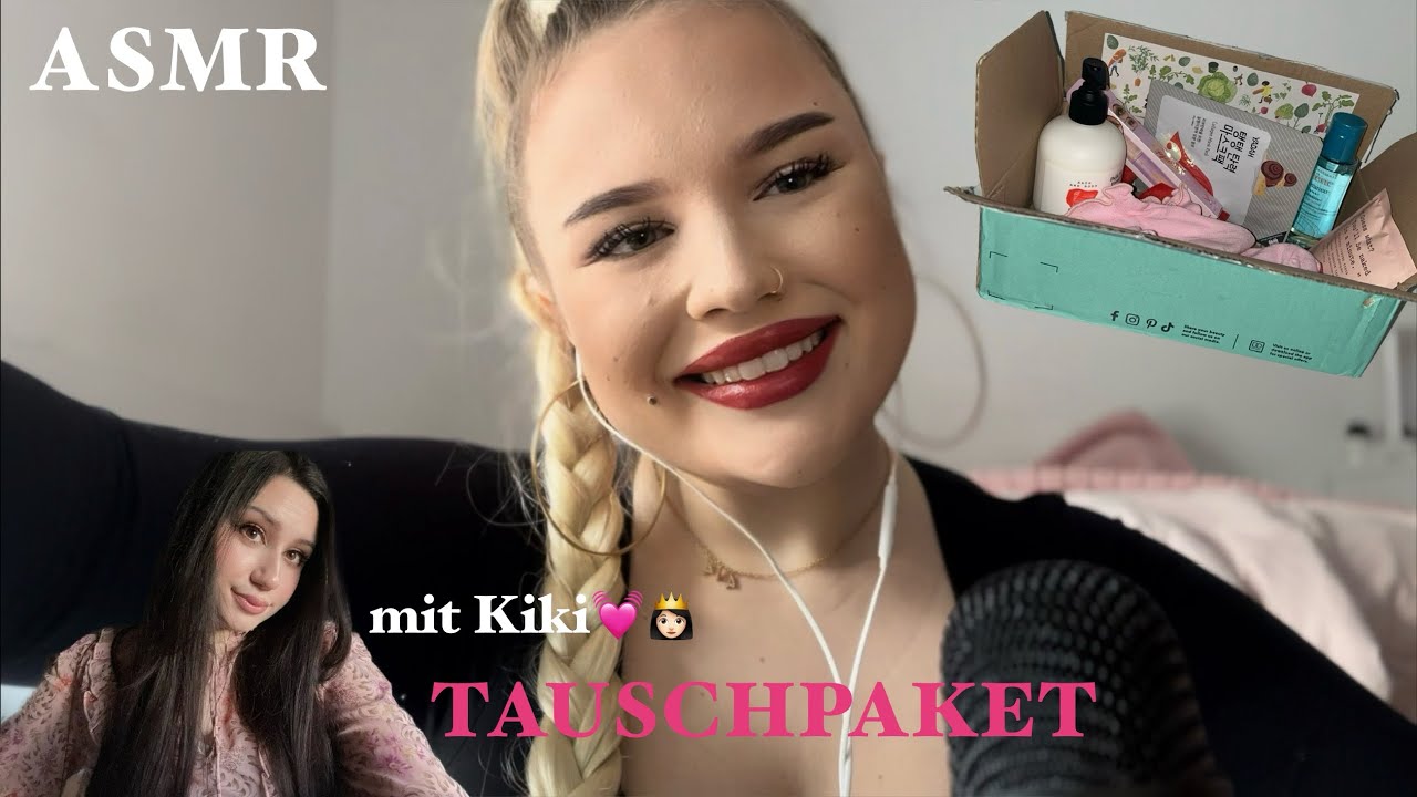 ASMR TAUSCHPAKET mit @wonderkikiasmr 💓📦 (Unboxing, Triggers und Whispering) | GERMAN