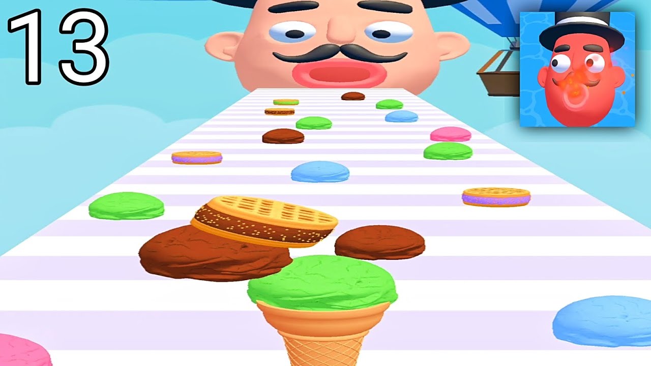 Stacky Ice Cream Runner! Satisfying and Relaxing Gameplay Part 13