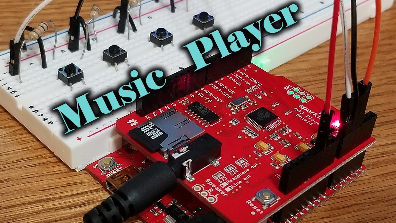Создайте музыкальный проигрыватель на базе Arduino с помощью шилда MP3-плеера Sparkfun — руководс...