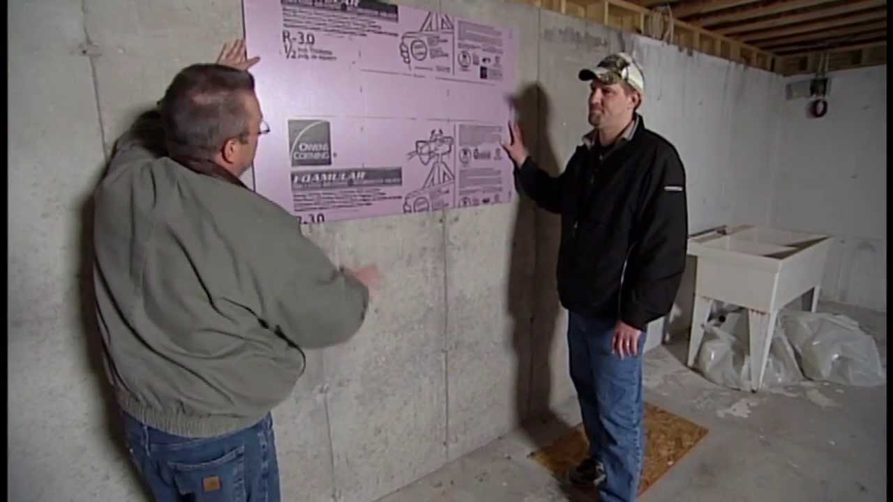How to Insulate a Basement Foundation Wall