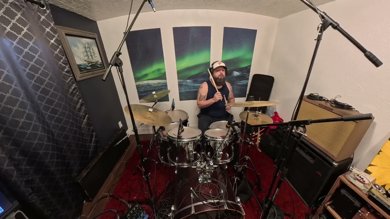 Learning Drums Day 40- Acoustic Session 1 #gretschdrums #evansdrumheads #drumrecording #vicfirth