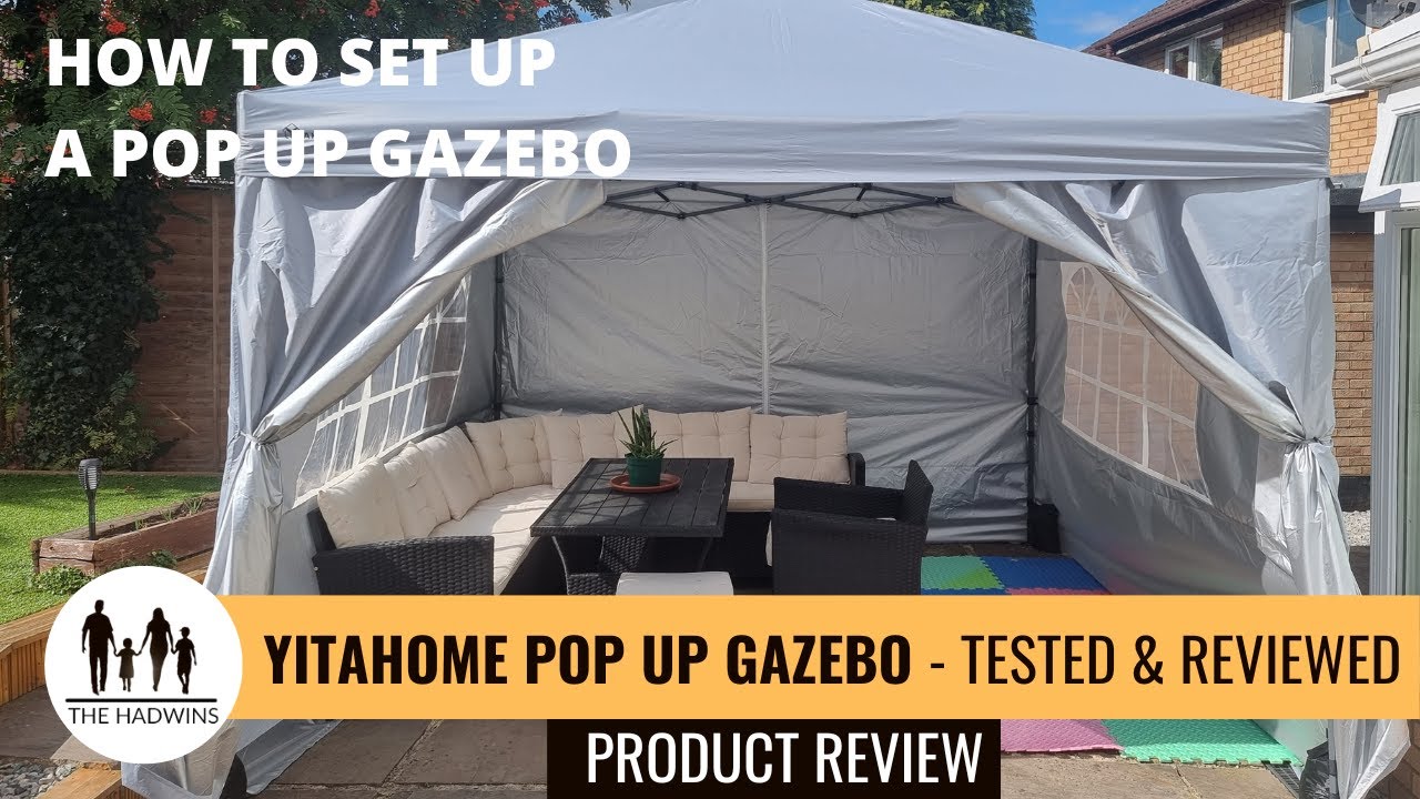 Как установить складную беседку | Тест и обзор беседки Yitahome