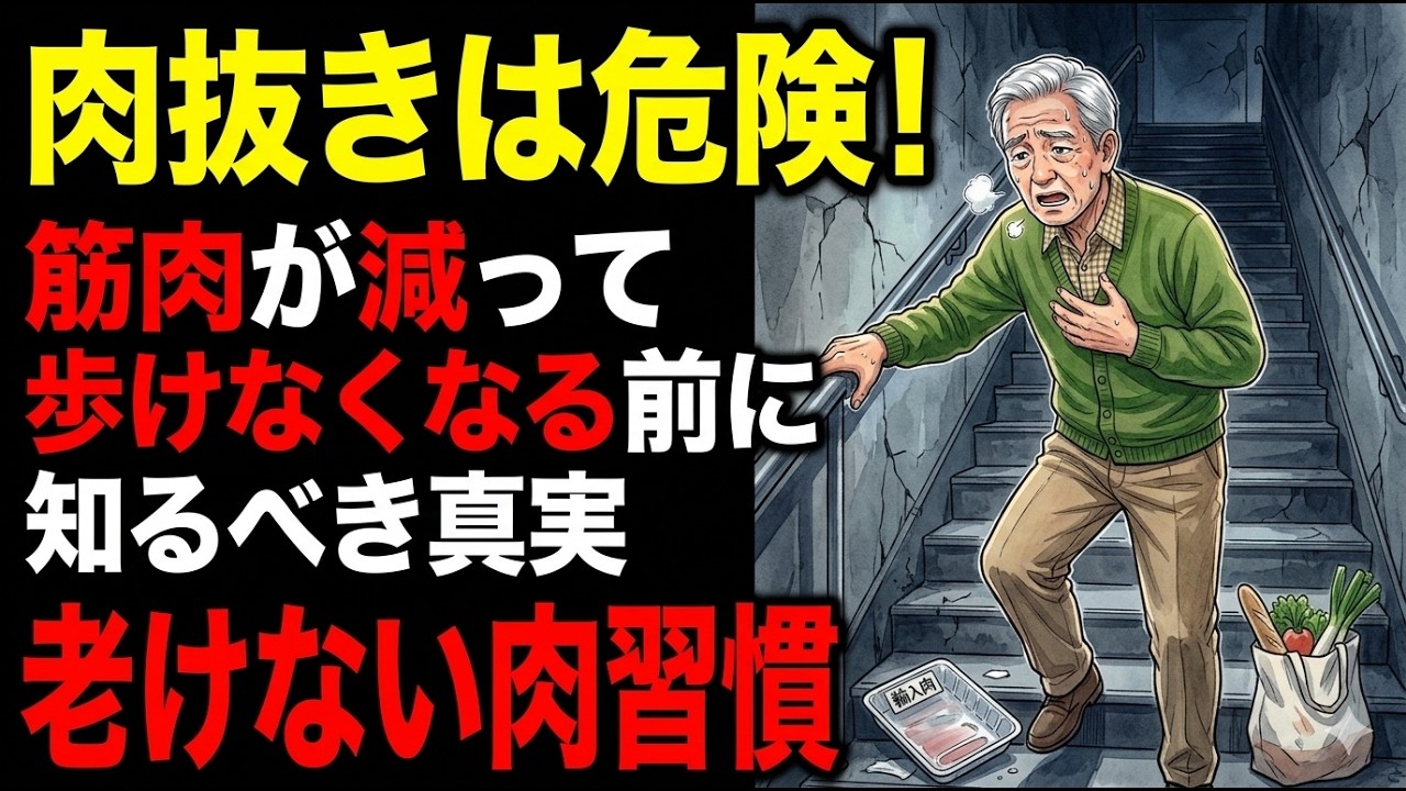 【保存版】老化を防ぐお肉の食べ方！筋肉減少を止める最強の栄養摂取術