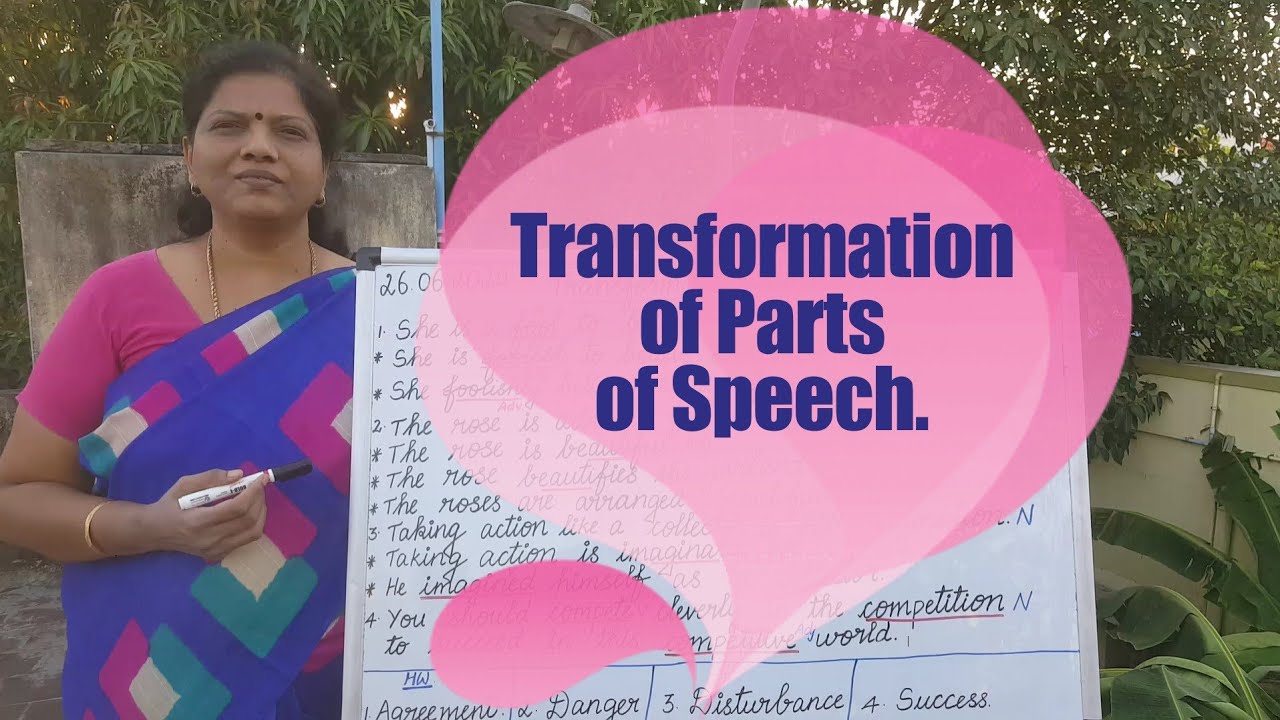 Transformation of Parts of Speech.