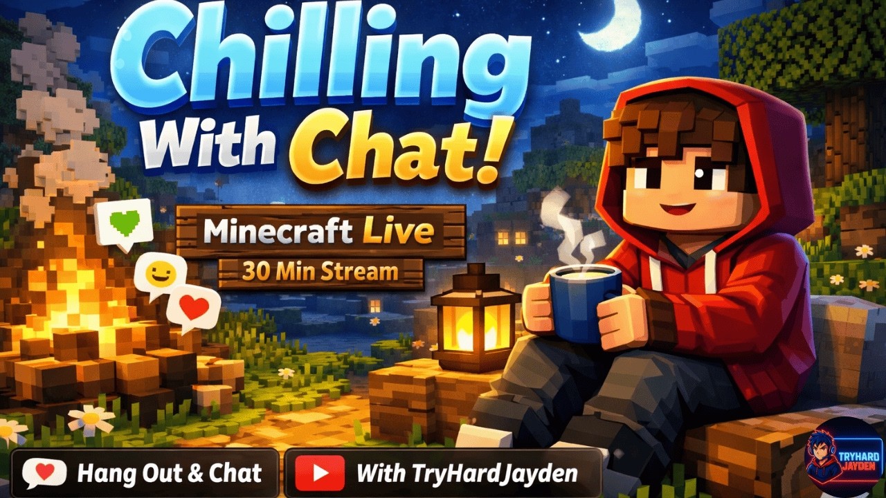 Chilling With Chat 💬 | Minecraft Live (30 Min Cozy Stream)