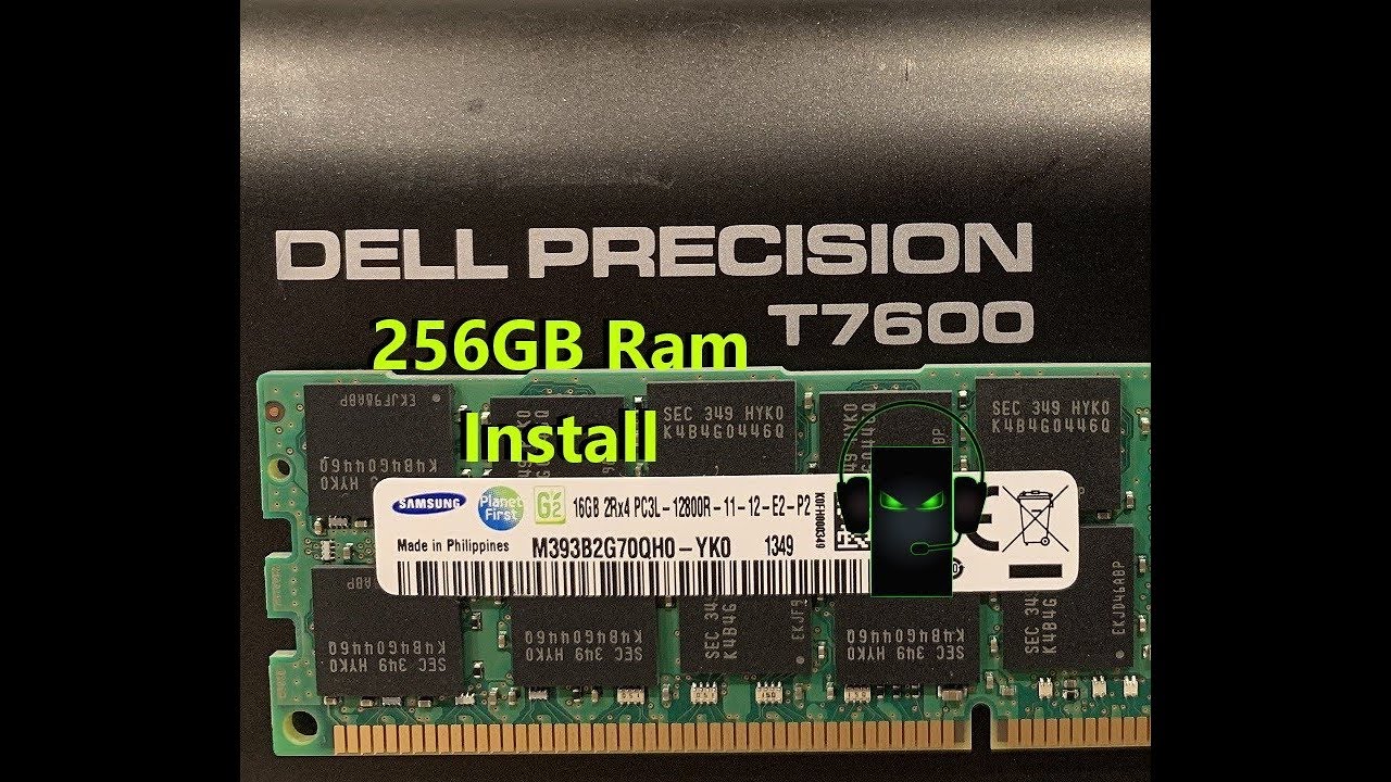 Precision T7600 256GB Memory Install (16 x 16GB)
