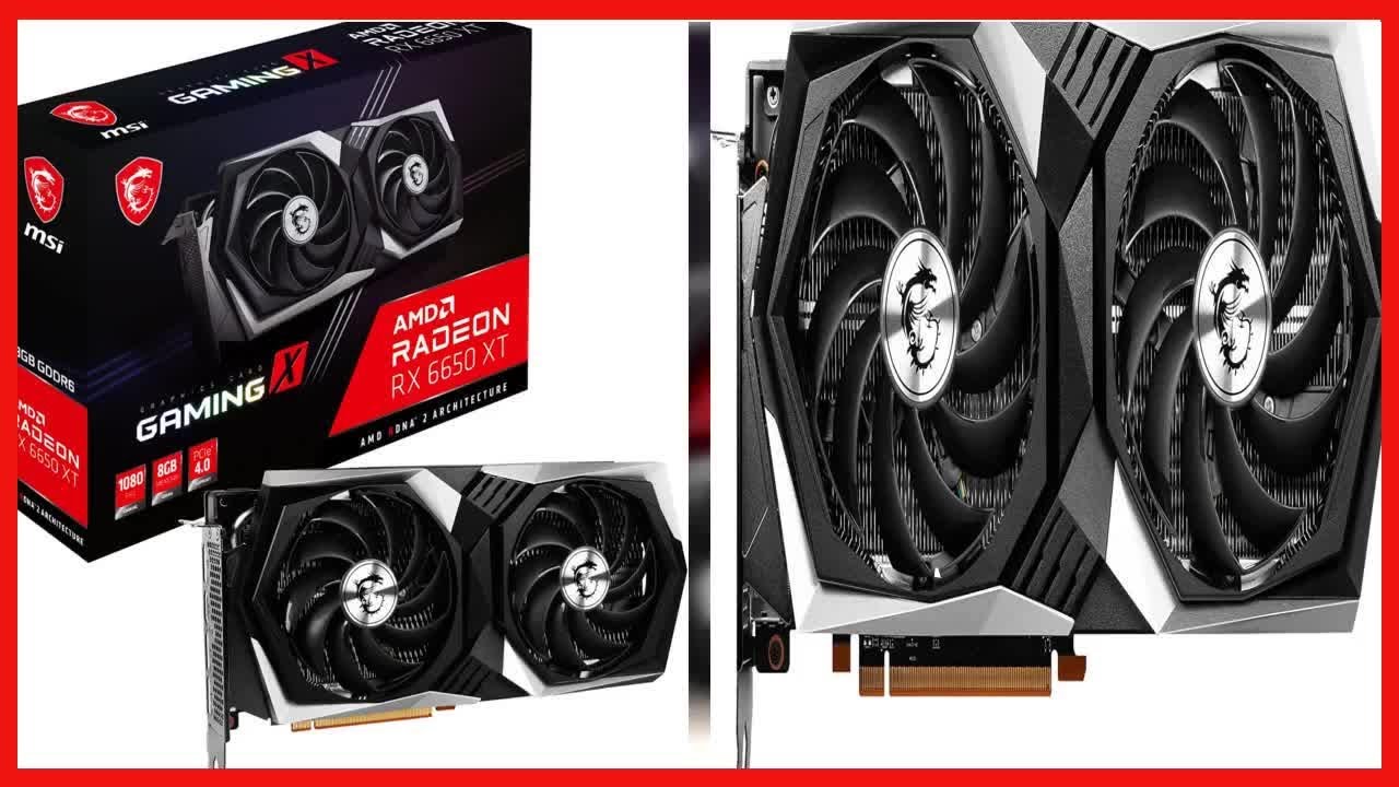 MSI Gaming Radeon RX 6650 XT 128-bit 8GB GDDR6 DP/HDMI Dual Torx 4.0 Fans FreeSync VR Ready OC