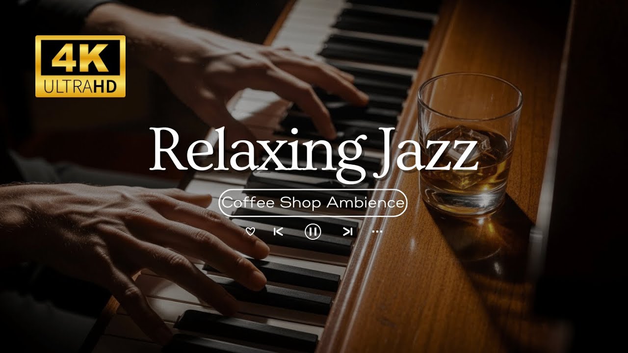 Elegant Cafe Jazz Evening 🌙 - Relaxing Jazz Music With Soft Ambience For Deep Work