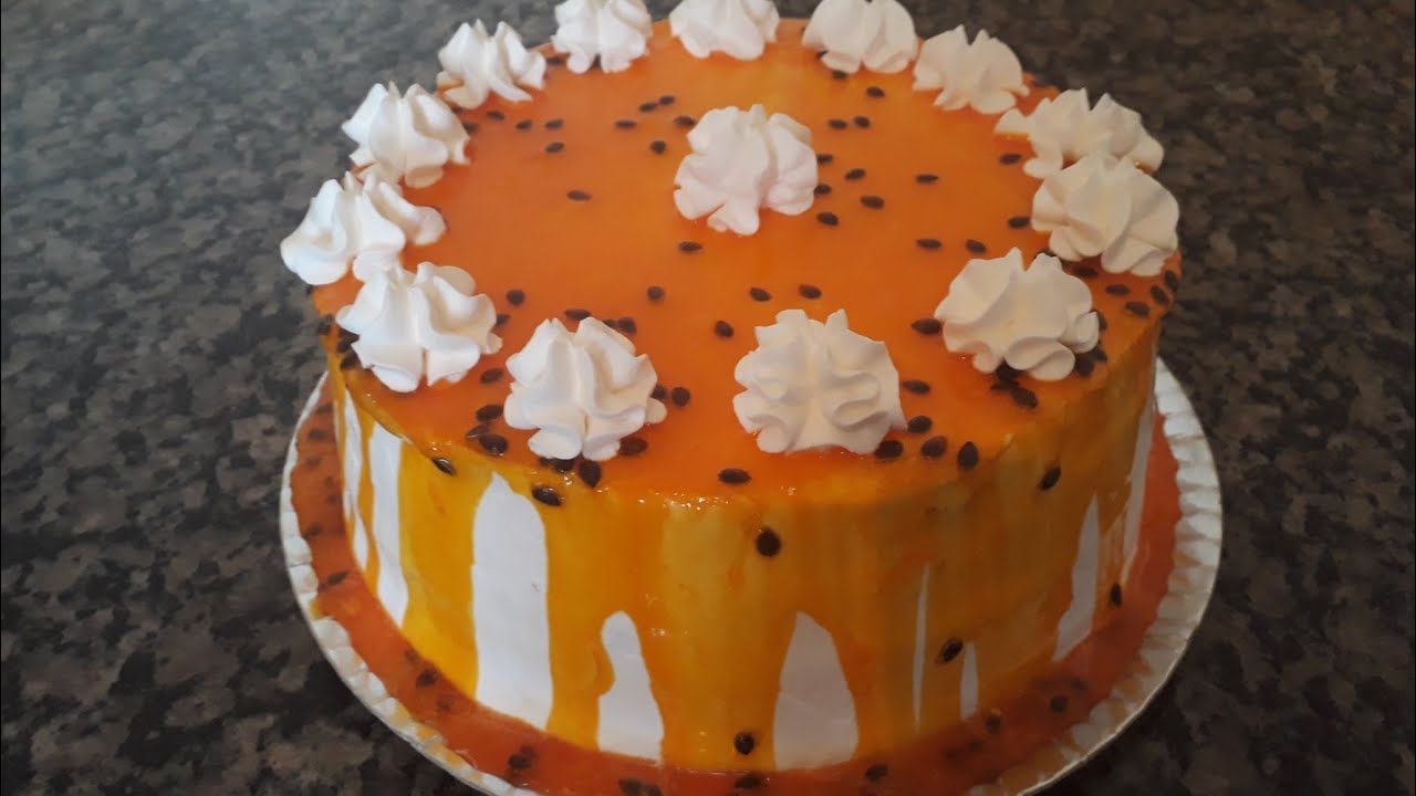 Bolo de Maracujá com Creme Belga | Delicioso