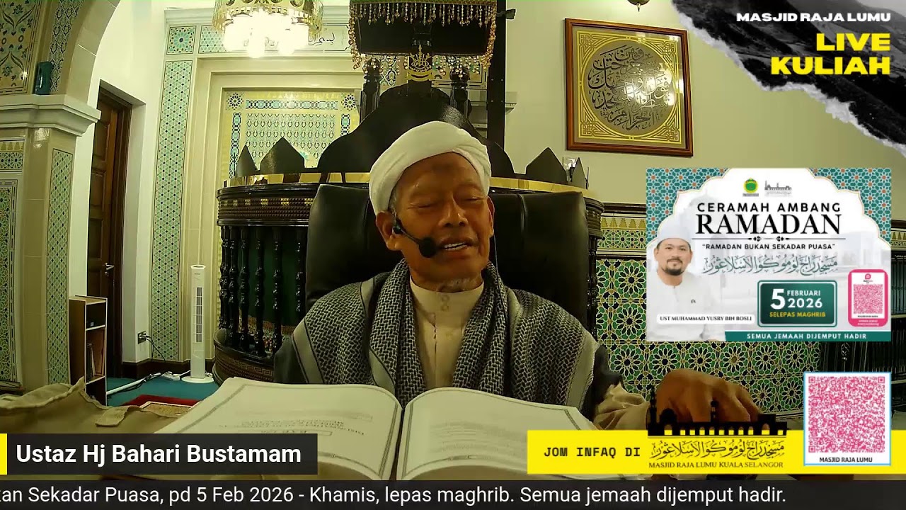 {{LIVE}} Kuliah Maghrib - Masjid Raja Lumu Kuala Selangor