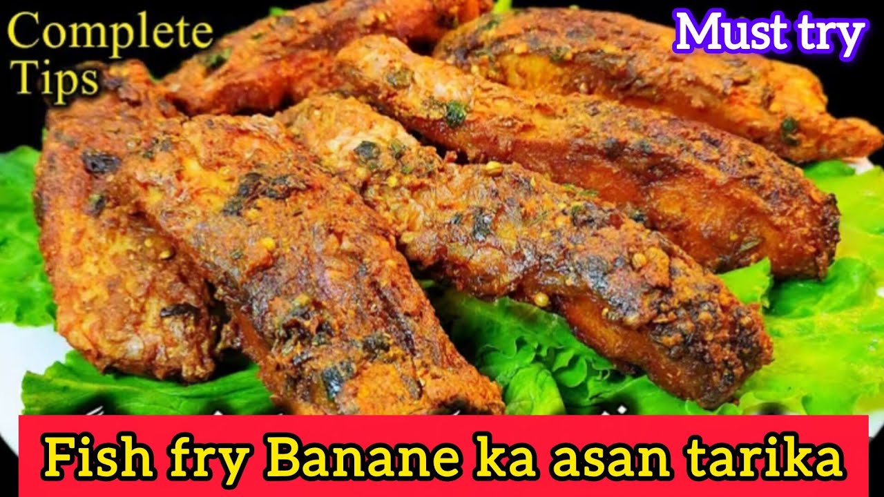 Fish Fry Yeh Tarika Hai Bilkul New Fish Banegi Crispy Spicy Mazedar | Spicy Masala Fish Fry |