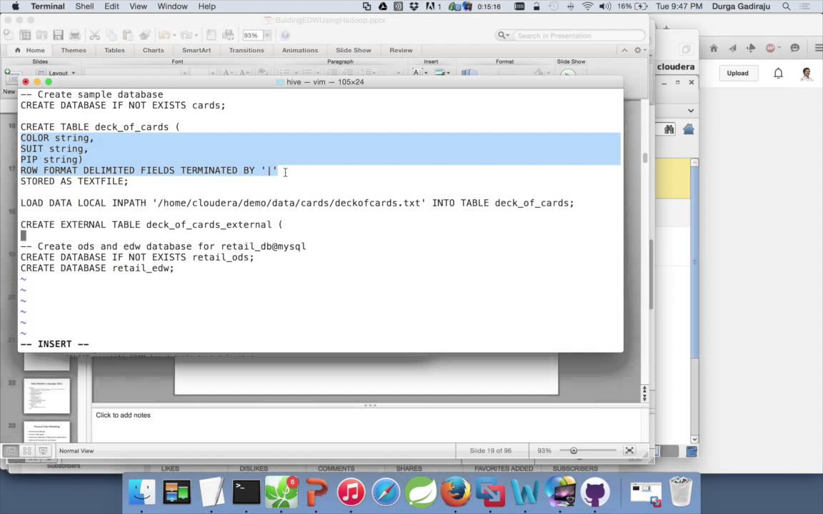 Data Warehouse using Hadoop eco system - 05 Create Databases Hive DDL Theory