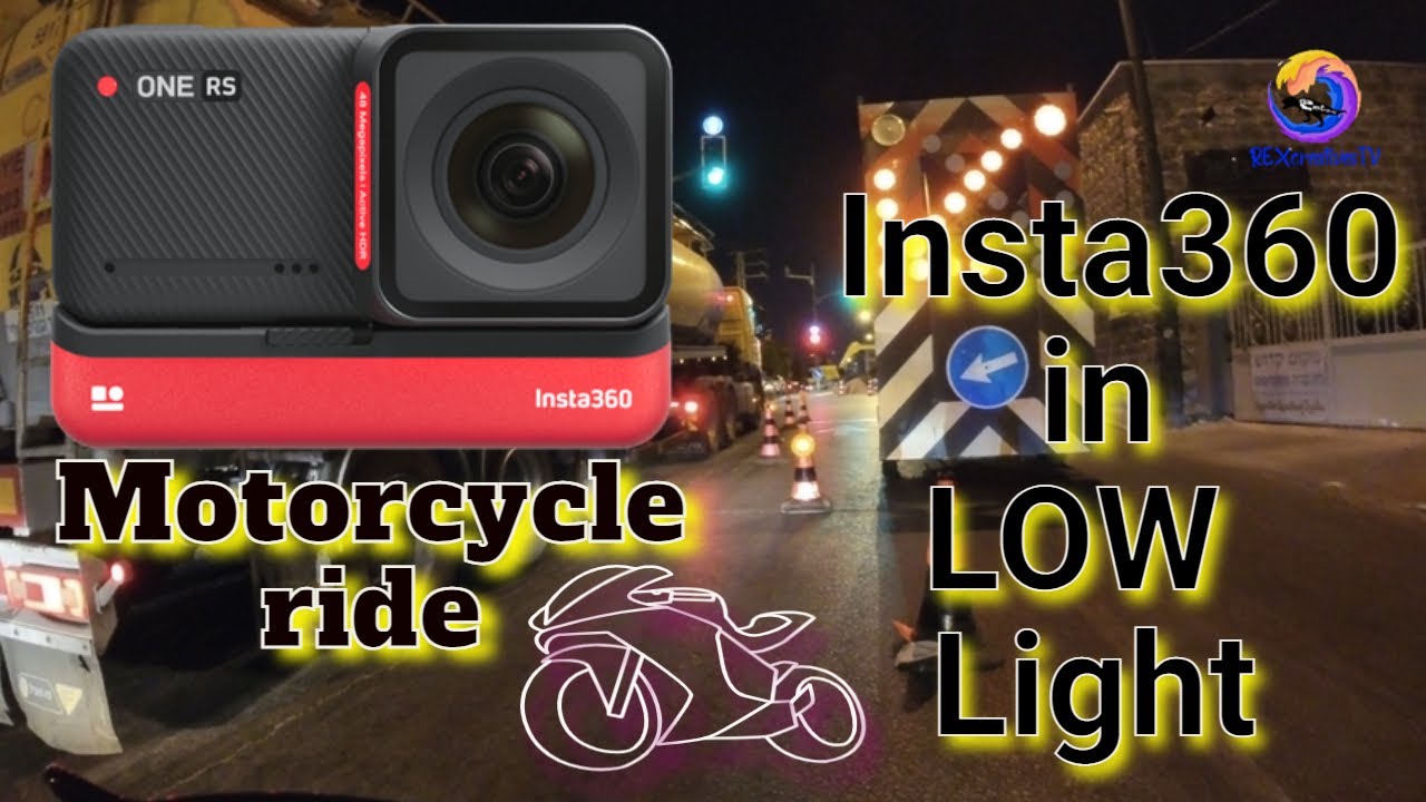 Insta 360 One RS 4K boost Lens In Low Light/ Night Time