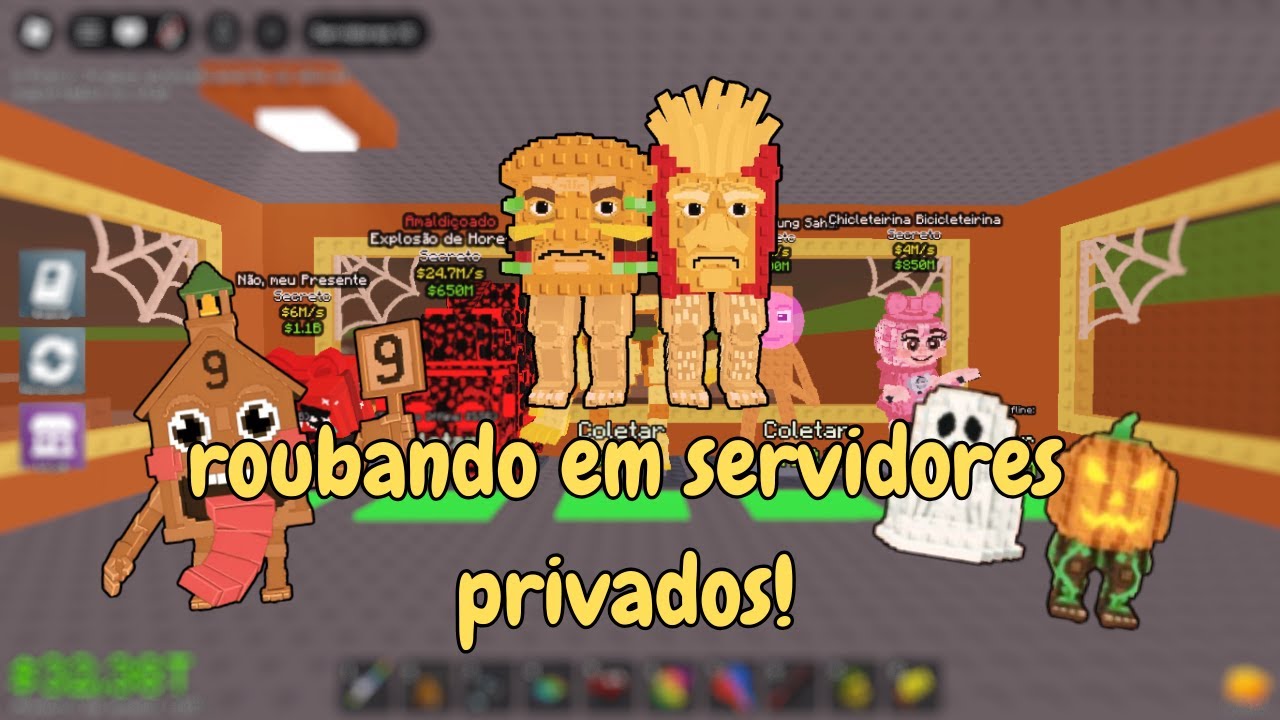 🔥ROUBANDO BRAINROTS EM SERVIDORES PRIVADOS DEPOIS DA ATUALIZAÇAO! (consegui um brainrot muito bom?!)