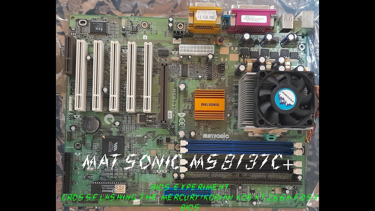 Matsonic MS8137C+ - BIOS Crossflashing Experiment (FULL HD 1080p 60FPS)