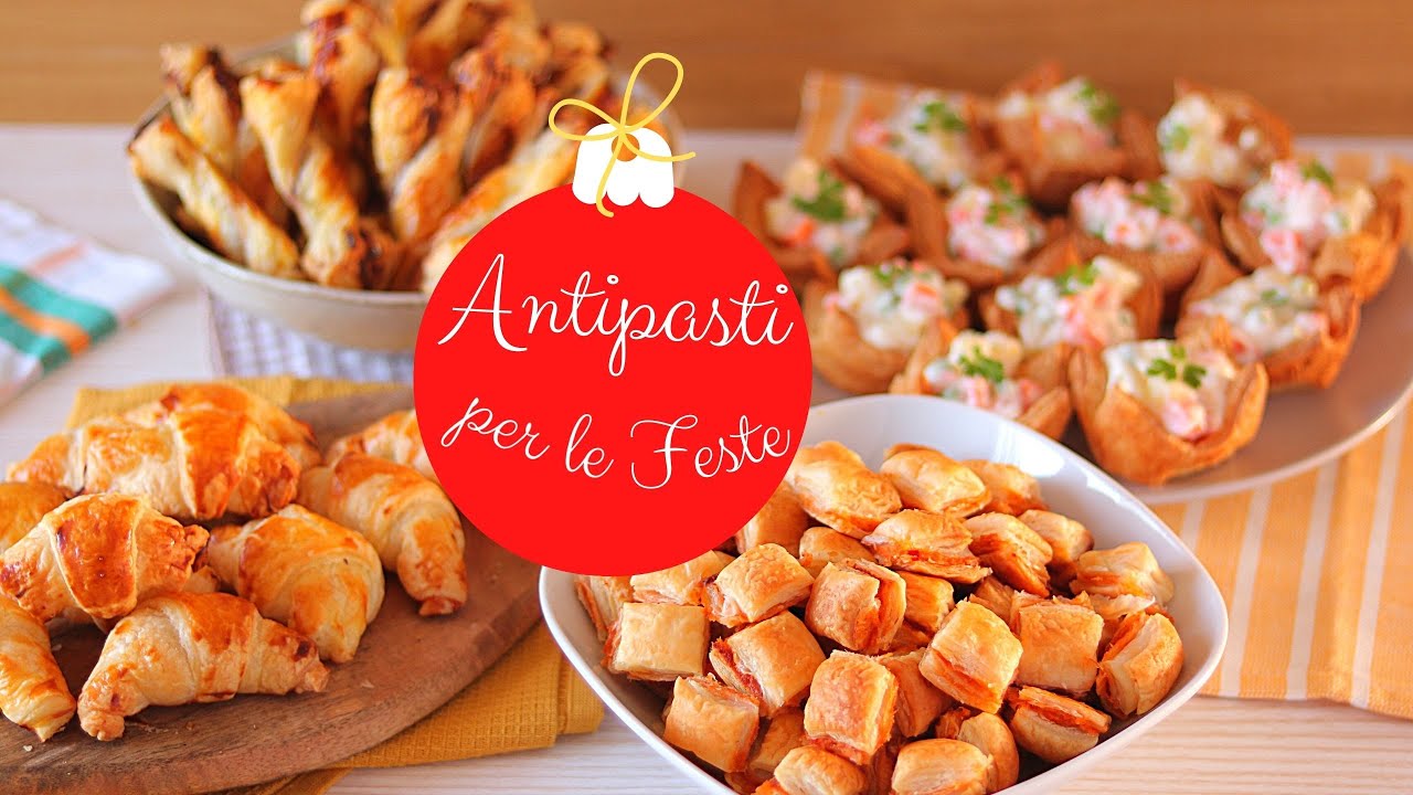 ANTIPASTI DI PASTA SFOGLIA PER LA VIGILIA, NATALE E CAPODANNO 🎄 Puff pastry appetizers