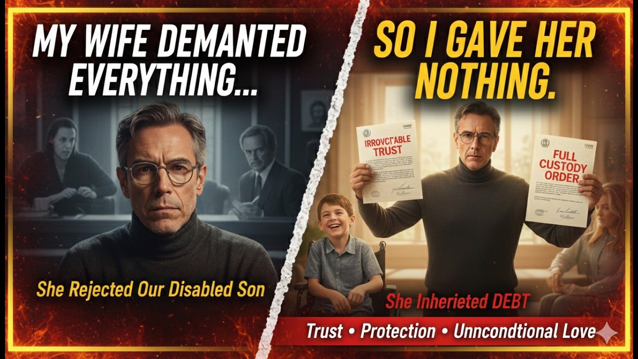 My Wife Demanded A Divorce: “I Want Everything, Except That Disabled Child.” My Lawyer Whispered...
