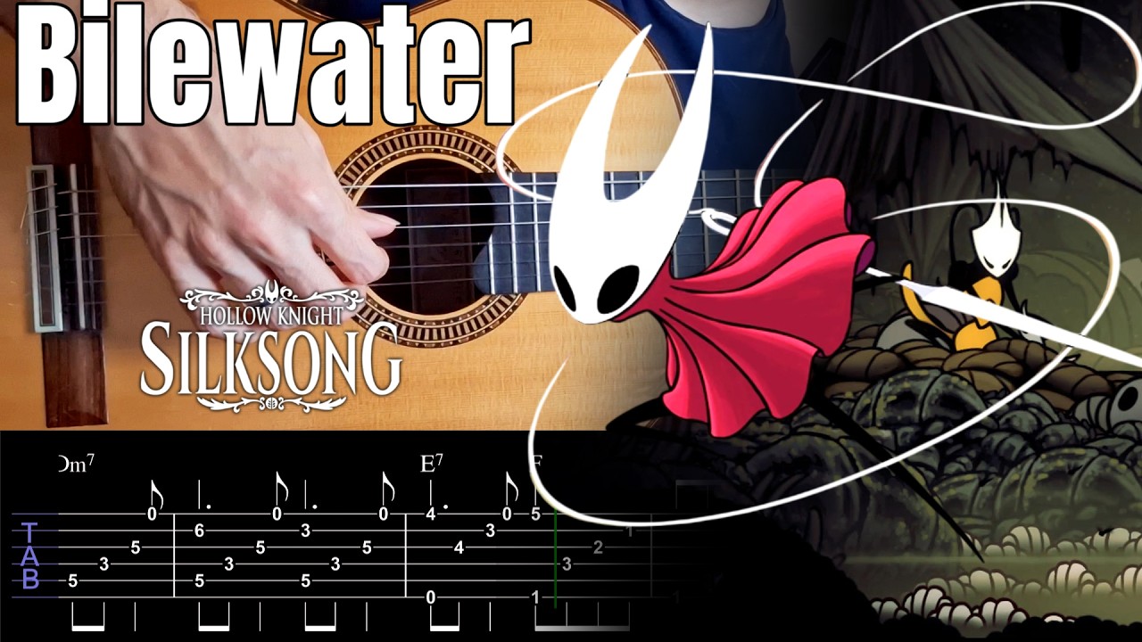 Bilewater (Silksong) - Guitar Fingerstyle Tutorial TAB