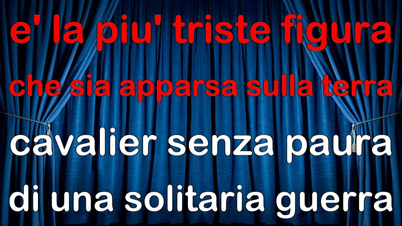 Francesco Guccini - Don Chisciotte DUETTO KARAOKE MM INTROVABILE (fair use)