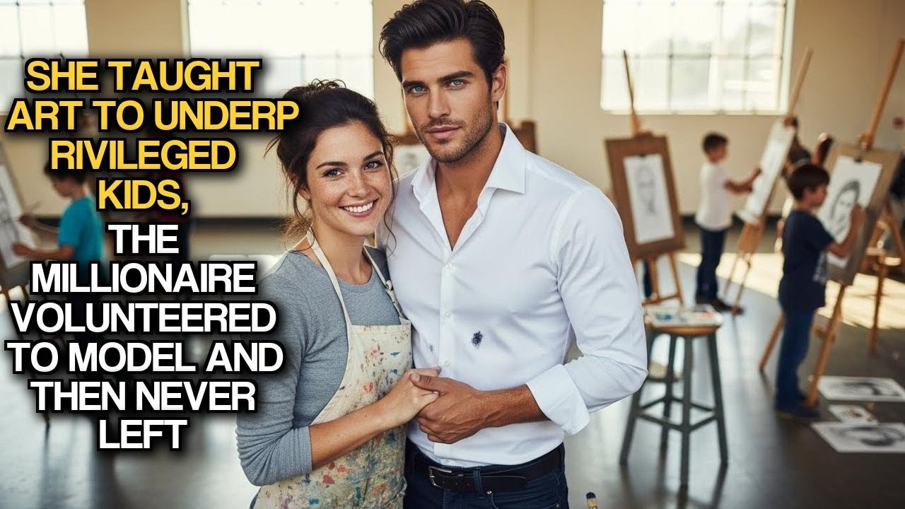 She Taught Art To Underprivileged Kids, The Millionaire Volunteered To Model And Then Never Left