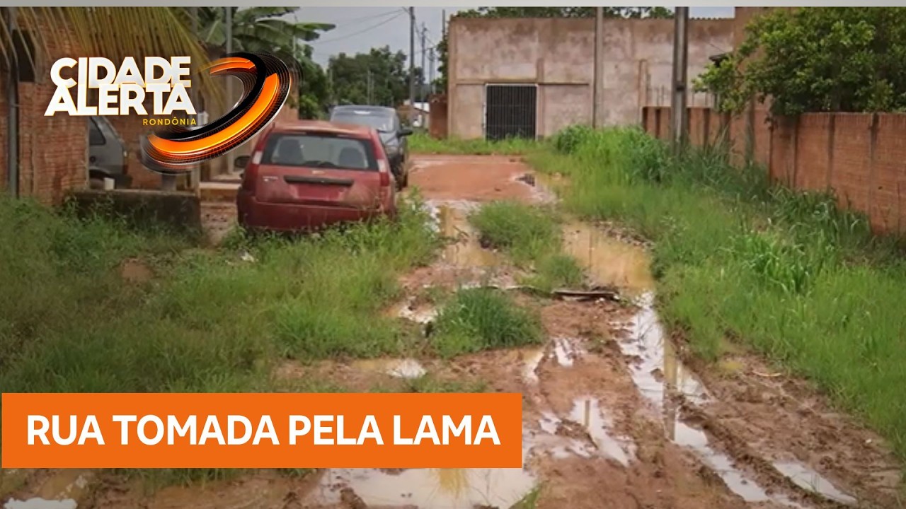 Moradores denunciam abandono e lama na rua Galiléia